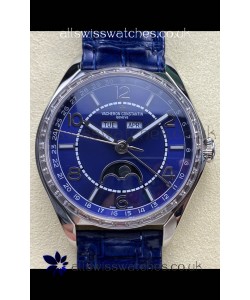 Vacheron Constantin Fiftysix Moonphase Blue Dial Steel Case Swiss Replica Watch 