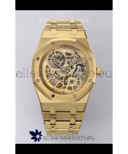 Audemars Piguet Super Clone Royal Oak Jumbo Extra-Thin Yellow Gold Casing Watch 