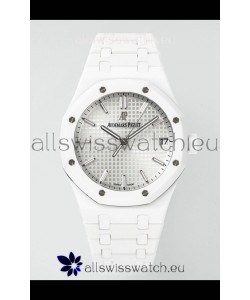 Audemars Piguet Royal Oak 15500 White Ceramic Super Clone White Dial Watch 