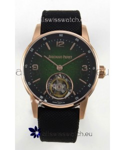 Audemars Piguet CODE 11.59 29396 Rose Gold Green Aventurine Enamel Super Clone Watch 