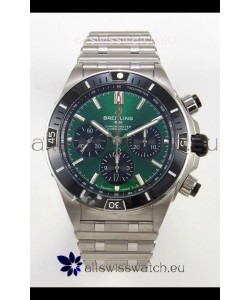 Breitling Chronomat Super Clone B01 42 Edition Swiss 904L Steel Watch Green Dial