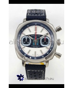 Breitling Top Time Super Clone Chronograph Blue Leather Strap Watch 