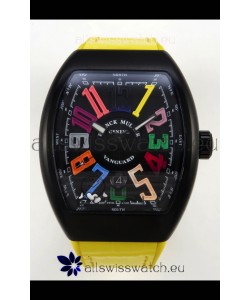 Franck Muller Super Clone Vanguard V45 Racing Carbon Watch in Nylon Strap