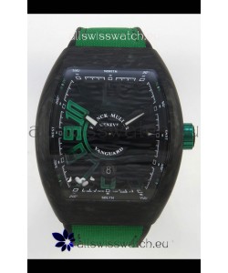Franck Muller Super Clone Vanguard V45 Racing Carbon Watch in Nylon Strap