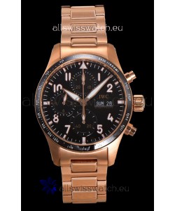 IWC Pilot's IW388306 Super Clone Chronograph 41 Mercedes-AMG Pertonas F1 Rose Gold Watch 
