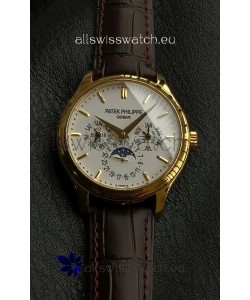 Patek Philippe Complications 5327G-001 Yellow Gold White Dial Swiss Replica
