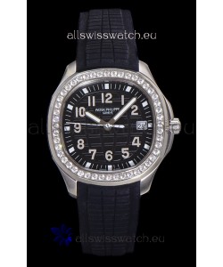 Patek Philippe Super Clone Aquanaut Stainless Steel Black Dial 38.5MM Watch 