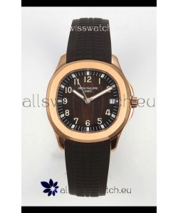 Patek Philippe Super Clone Aquanaut 5167 904L Rose Gold Brown Dial Watch 
