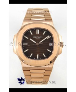 Patek Philippe Super Clone Nautilus 5711/1R-001 in Rose Gold Brown Dial