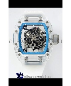 Richard Mille RM055 Transparent Sapphires Casing with Genuine Tourbillon Super Clone Watch