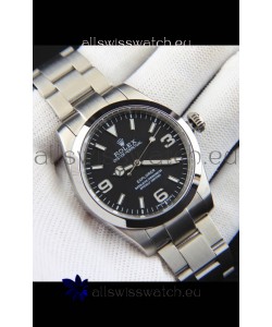 Rolex Explorer I Japanese Movement Replica Watch in Stainless Steel Black Dial 39MM