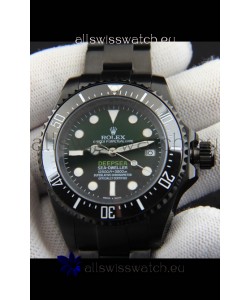 Rolex Sea Dweller Japanese Movement Replica Watch Green Dial 44MM
