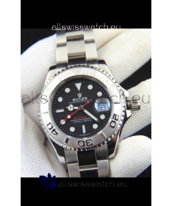 Rolex Yachtmaster Stainless Steel Japanese Replica Watch - 40MM - Black Dial 