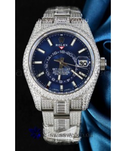 Rolex Sky-Dweller REF #m336934 Blue Dial Watch in 904L Steel Case - Super Clone Watch