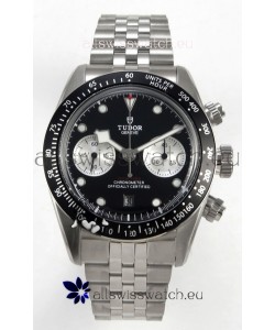 Tudor Super Clone Black Bay Chronograph Watch in Black Dial
