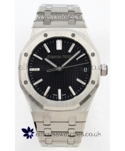 Royal Oak 15510 Black Dial FREE SPRUNG MVMNT Super Clone Watch 