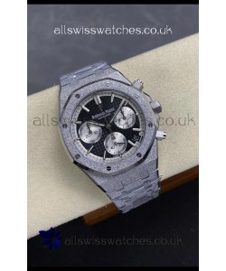 Royal Oak Chrono 26240 Frosted White Gold Black Dial Super Clone Watch