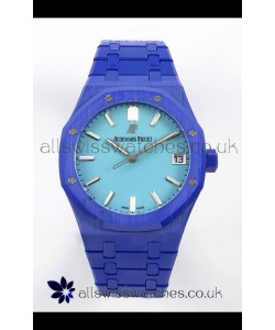 Royal Oak 15500 Tiffany Blue Dial & Blue Ceramic Super Clone Watch 