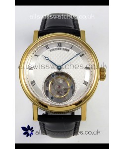 Breguet Classique Tourbillon Yellow Gold Roman Dial Super Clone Watch 