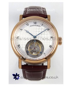 Breguet Classique Tourbillon Rose Gold Roman Dial Super Clone Watch 