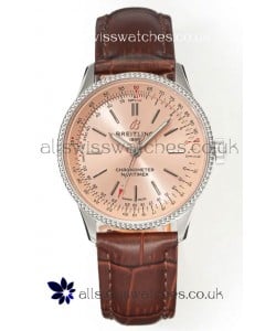 Navitimer Automatic 36 Champange Dial Steel Casing Super Clone Watch 