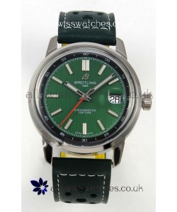 Top Time B31 38mm Green Dial Red Seconds Hands Super Clone Watch 