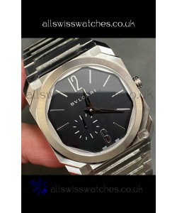 Octo Finissmo 7MM Thick Black Dial Super Clone Watch 