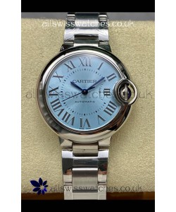 Ballon De Cartier Automatic Ice Blue 36MM Dial Super Clone Watch 