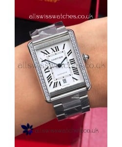 Cartier Tank Solo Swiss Automatic 31MM Diamonds Super Clone Watch 