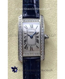 Cartier Tank Americaine Swiss Quartz 19mm Steel Casing Swiss Replica Watch 