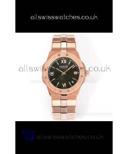 Chopard Alpine Eagle Rose Gold Brown Dial Super Clone Replica Watch