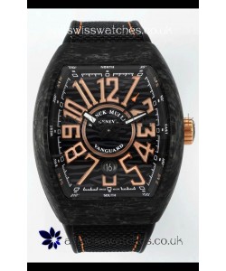 Franck Muller Super Clone Vanguard V45 Racing Carbon Watch in Nylon Strap