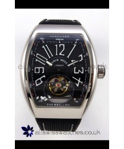 Franck Muller V45 Tourbillon Stainless Steel Diamonds Nylon Strap Super Clone Watch 