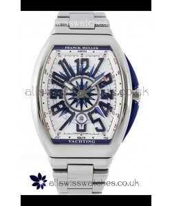 Franck Muller Vanguard Yachting V45 Stainless Steel White Dial Swiss Replica Watch