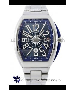 Franck Muller Vanguard Yachting V45 Stainless Steel Blue Dial Swiss Replica Watch