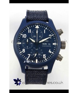 IWC PILOT'S Chronograph Top Gun Oceana Blue Super Clone Watch 