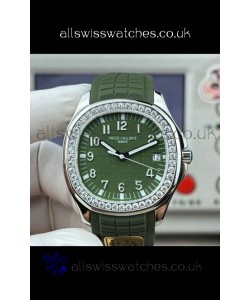 Patek Philippe Aquanaut 5167 Blue Dial/Strap Diamonds Bezel Super Clone Watch 