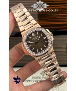 Patek Philippe Nautilus 5723 Brown Dial Rose Gold Super Clone Watch 