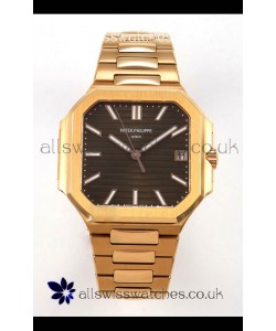 Patek Philippe Cubitus 7128 Rose Gold Casing Brown Dial Swiss Replica Watch