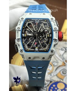 Richard Mille RM35-03 Rafael Nadal Edition White Quartz TPT Super Clone Watch 