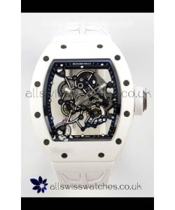 Richard Mille RM055 FREE SPRUNG MVMNT White Ceramic Super Clone Watch 