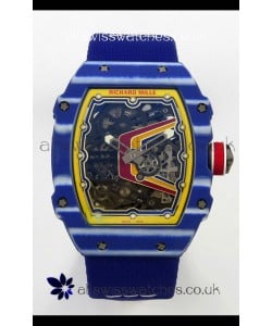 Richard Mille RM67-02 Blue NTPT 37 Grams CRMA7 Clone Movement 