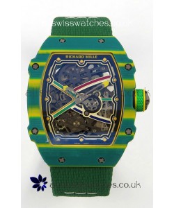 Richard Mille RM67-02 Green NTPT 37 Grams CRMA7 Clone Movement 