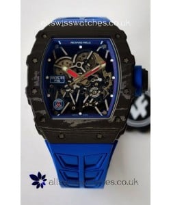 Richard Mille RM35-01 PSG Edition Carbon Fiber Casing with Genuine Tourbillon Super Clone Watch