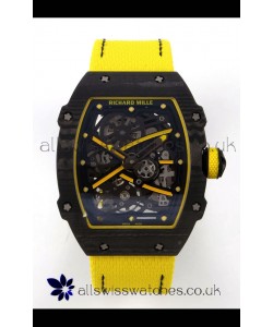 Richard Mille RM67-02 Black NTPT Velcro Strap CRMA7 Clone Movement 