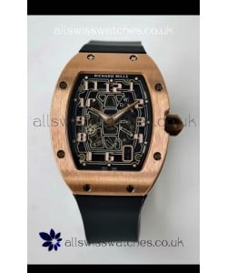 Richard Mille RM67-01 Extra-Flat Rose Gold Super Clone Watch 