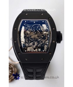 Richard Mille RM055 FREE SPRUNG MVMNT Black Ceramic Black Inner Bezel Super Clone Watch 