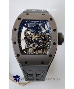 Richard Mille RM055 FREE SPRUNG MVMNT Grey Ceramic Case Super Clone Watch 