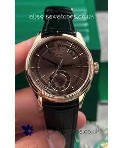 Rolex Super Clone Cellini 50525 Brown Dial Rose Gold Super Clone Watch 