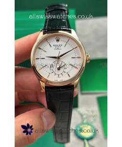 Rolex Super Clone Cellini 50525 White Dial Rose Gold Super Clone Watch 